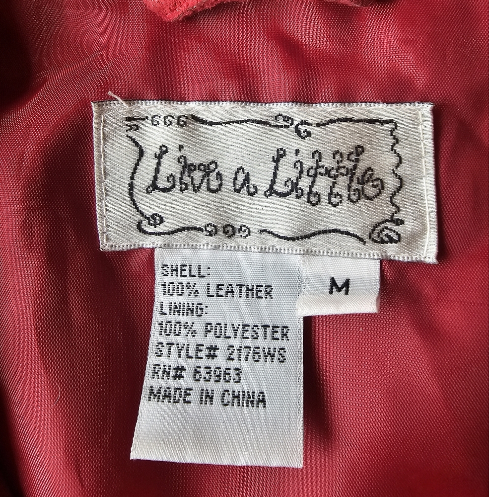 Live a Little Red Suede Button-Front Jacket - Picture 6 of 8